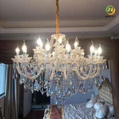 Crystal Candle Lamps Chandeliers Villa de luxe Hall E14