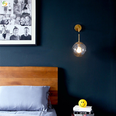 Chambre à coucher simple nordique de pièce de Crystal Wall Lamp For Living en métal près de bas-côté