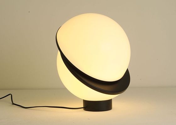 lampe acrylique sphérique de table de chevet du diamètre 300mm d'étude de câble de 1.8m