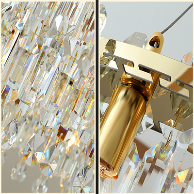 Or de fantaisie Crystal Pendant Lamp Bedroom Decorative 110lm